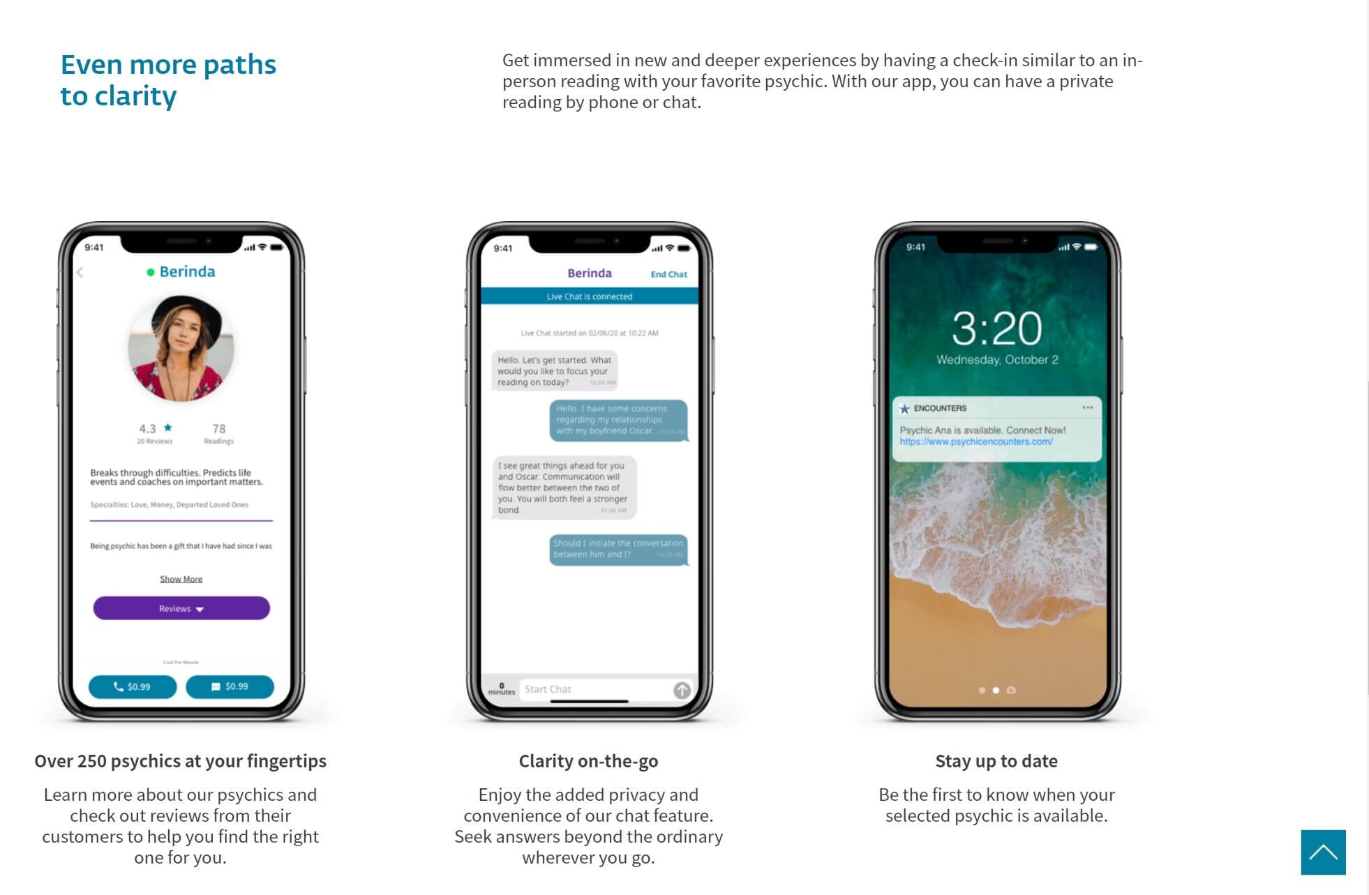 psychic encounters mobile app